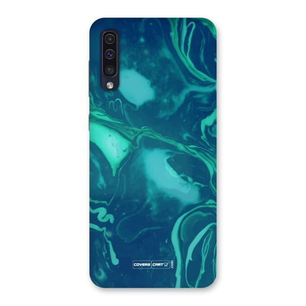 Jazzy Green Marble Texture Back Case for Galaxy A50