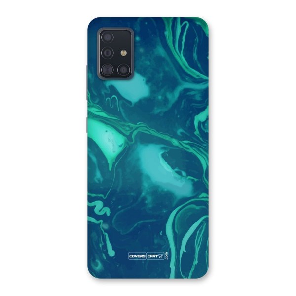 Jazzy Green Marble Texture Back Case for Galaxy A51