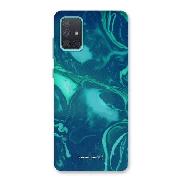 Jazzy Green Marble Texture Back Case for Galaxy A71