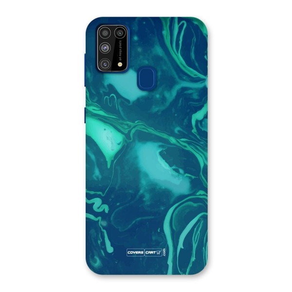 Jazzy Green Marble Texture Back Case for Galaxy F41