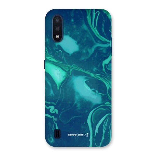 Jazzy Green Marble Texture Back Case for Galaxy M01