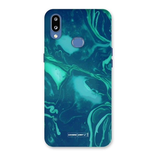 Jazzy Green Marble Texture Back Case for Galaxy M01s