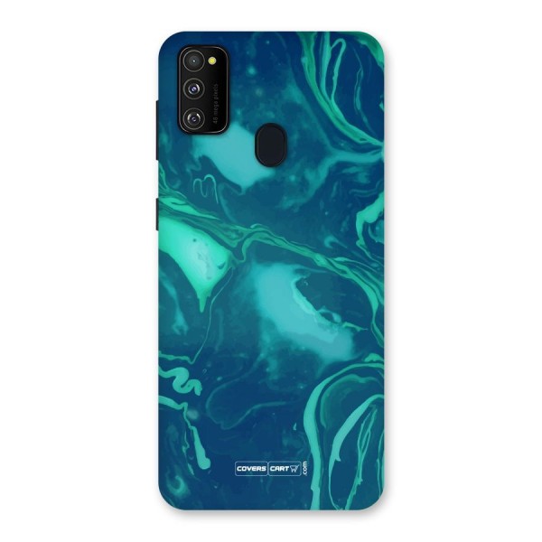 Jazzy Green Marble Texture Back Case for Galaxy M21