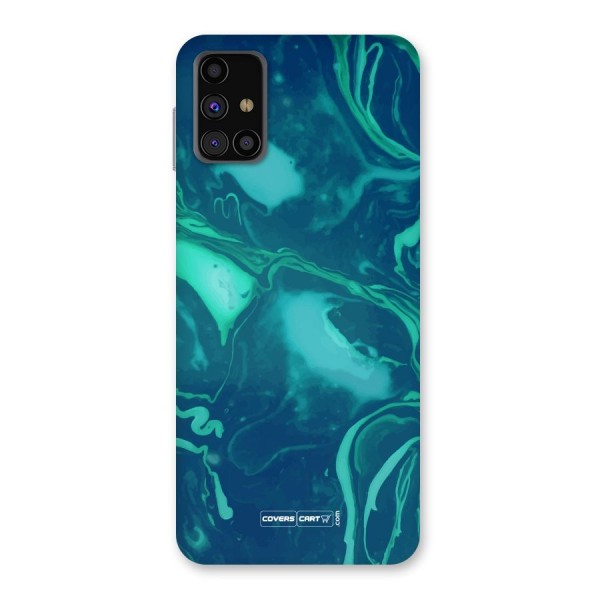 Jazzy Green Marble Texture Back Case for Galaxy M31s