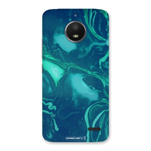 Jazzy Green Marble Texture Back Case for Moto E4