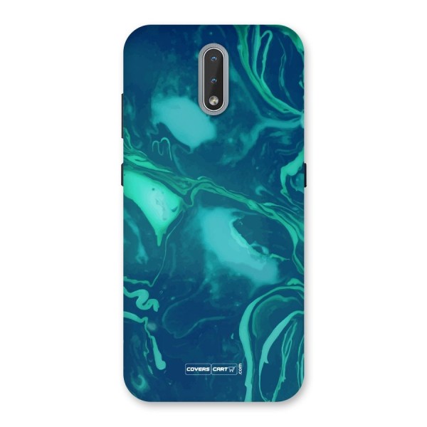 Jazzy Green Marble Texture Back Case for Nokia 2.3