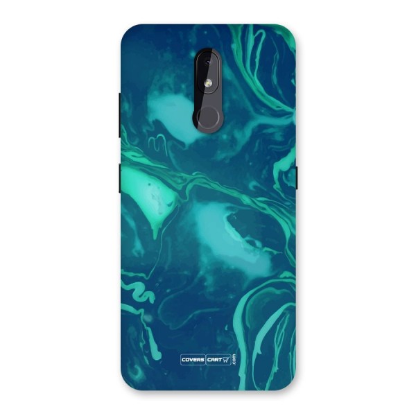 Jazzy Green Marble Texture Back Case for Nokia 3.2