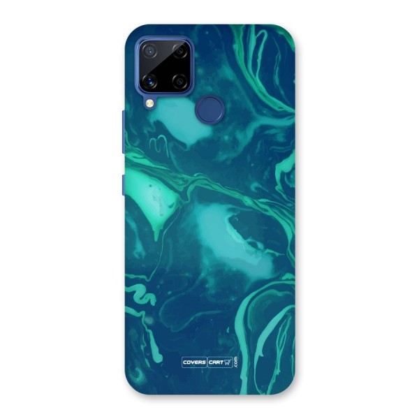 Jazzy Green Marble Texture Back Case for Realme C15