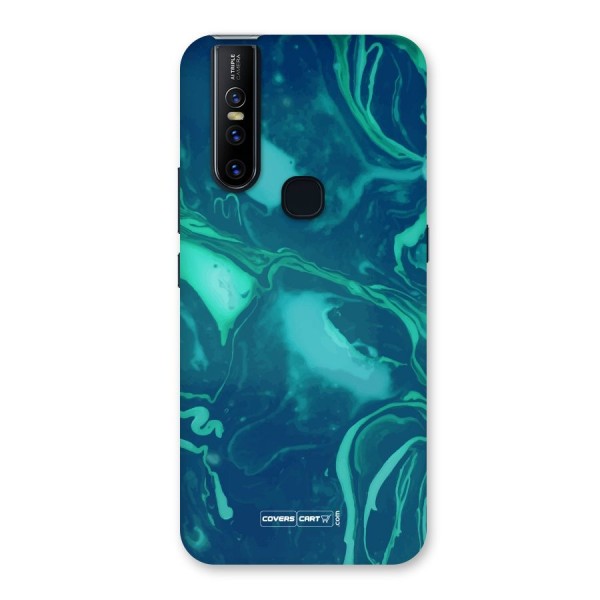 Jazzy Green Marble Texture Back Case for Vivo V15