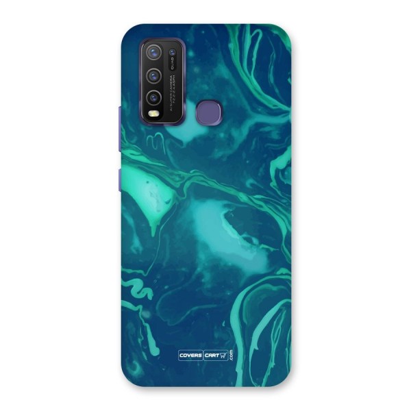 Jazzy Green Marble Texture Back Case for Vivo Y30