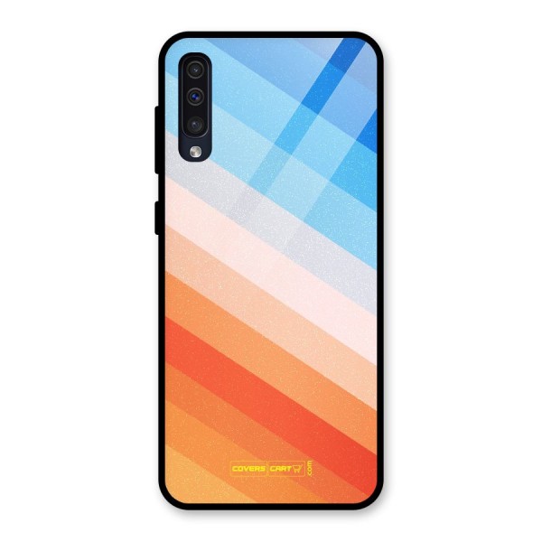 Jazzy Pattern Glass Back Case for Galaxy A50