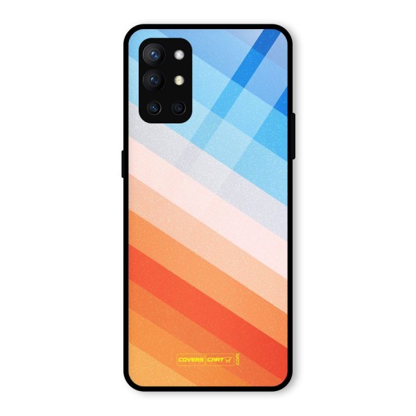 Jazzy Pattern Glass Back Case for OnePlus 9R