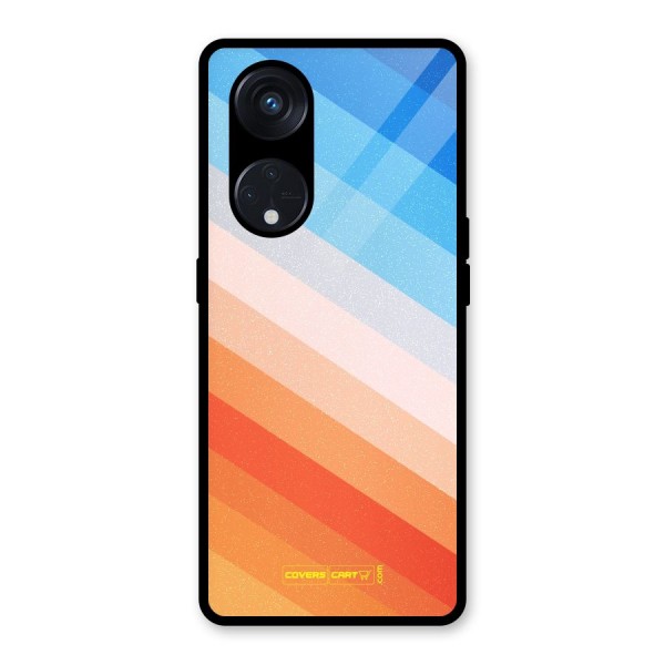 Jazzy Pattern Glass Back Case for Reno8 T 5G