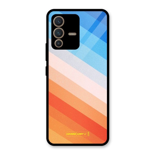 Jazzy Pattern Glass Back Case for Vivo V23 5G