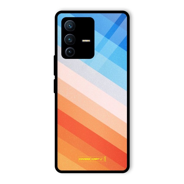 Jazzy Pattern Glass Back Case for Vivo V23 Pro