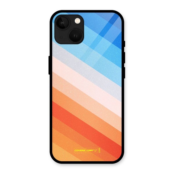 Jazzy Pattern Glass Back Case for iPhone 13