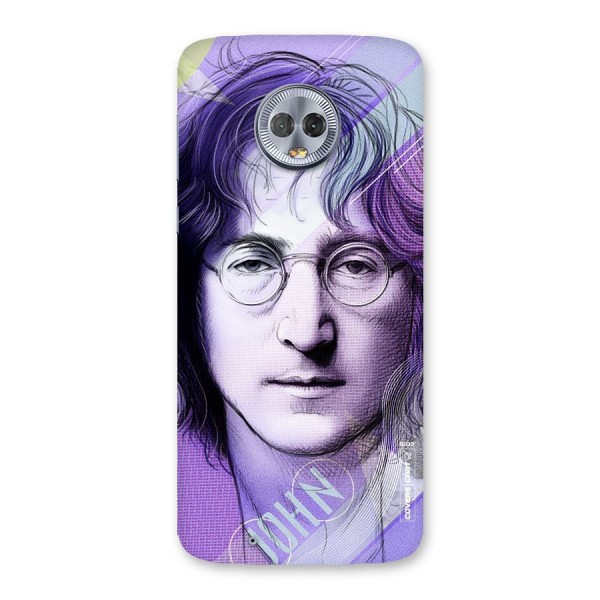 John Lennon Artwork Back Case for Moto G6