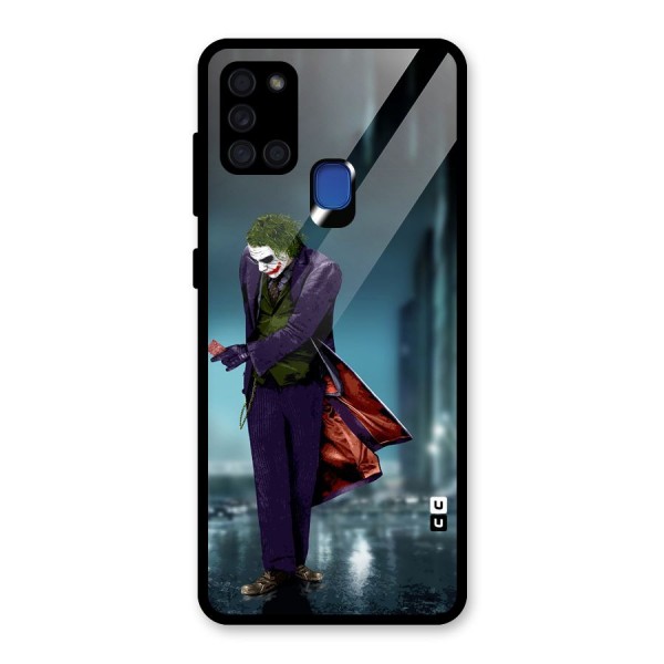 Joker in Style Glass Back Case for Galaxy A21s