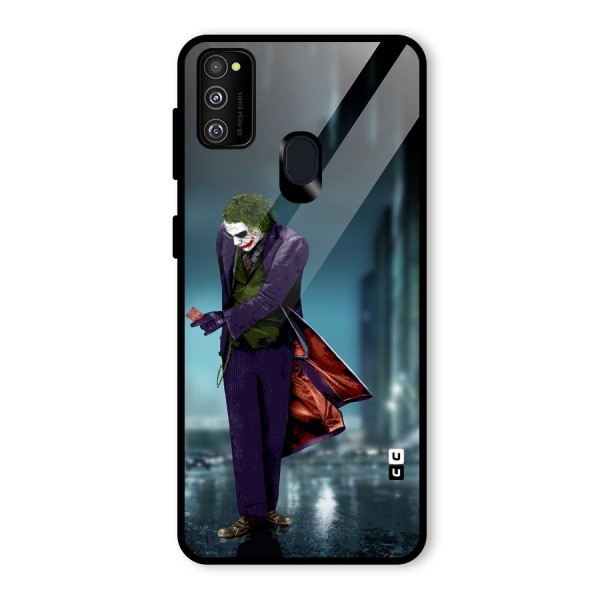 Joker in Style Glass Back Case for Galaxy M21