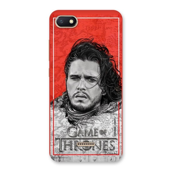 Jon Snow Nights Watch Back Case for Redmi 6A