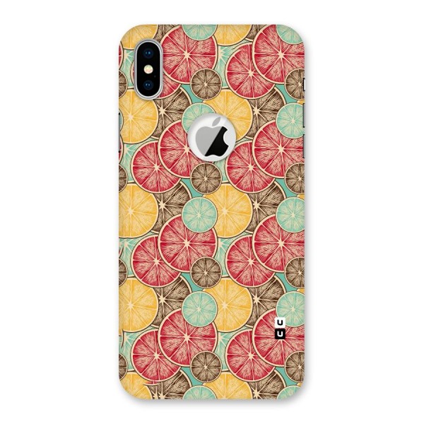 Juicy Pattern Back Case for iPhone XS Logo Cut