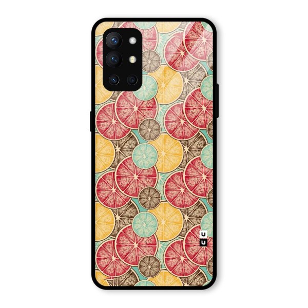 Juicy Pattern Glass Back Case for OnePlus 9R