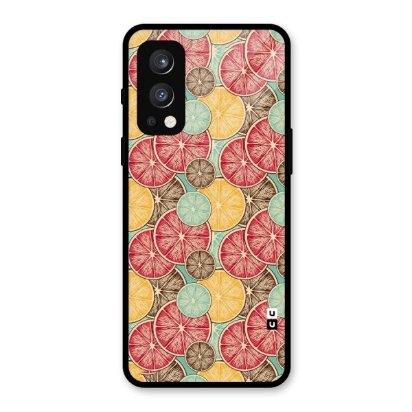 Juicy Pattern Glass Back Case for OnePlus Nord 2 5G