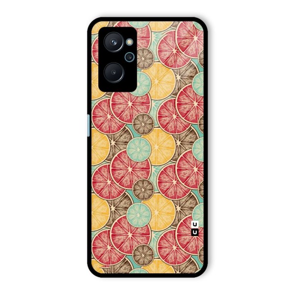 Juicy Pattern Glass Back Case for Realme 9i