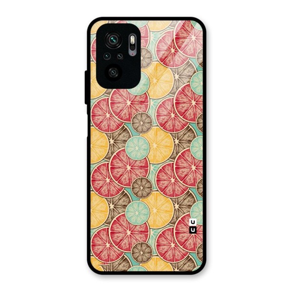 Juicy Pattern Glass Back Case for Redmi Note 10