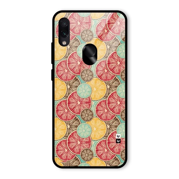 Juicy Pattern Glass Back Case for Redmi Note 7S