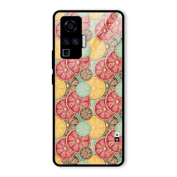 Juicy Pattern Glass Back Case for Vivo X50 Pro