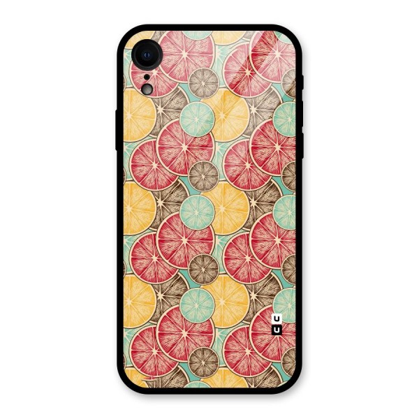 Juicy Pattern Glass Back Case for XR