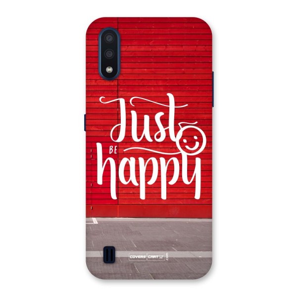 Just Be Happy Back Case for Galaxy M01