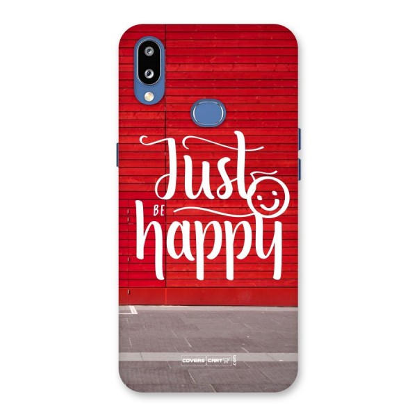 Just Be Happy Back Case for Galaxy M01s