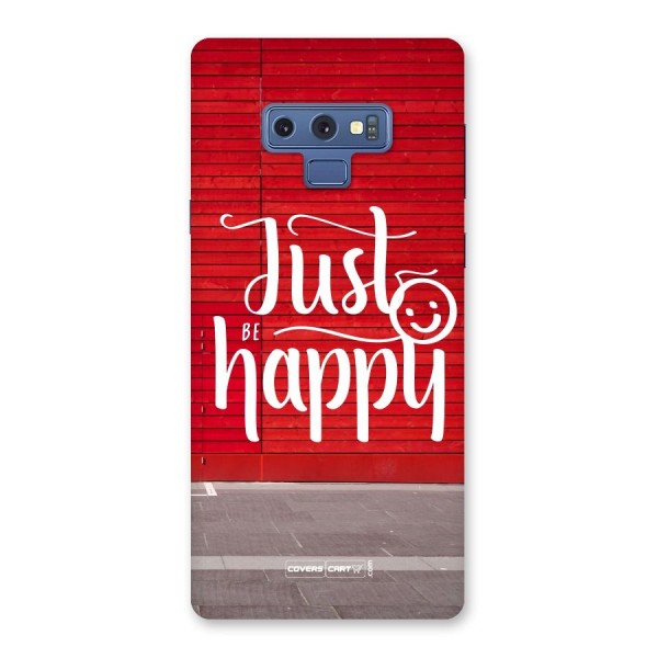 Just Be Happy Back Case for Galaxy Note 9