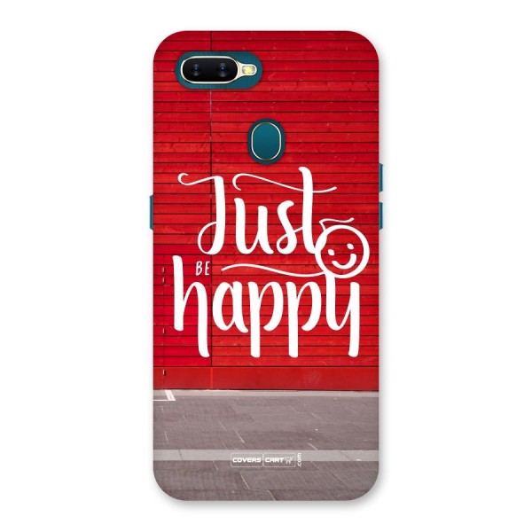 Just Be Happy Back Case for Oppo A12