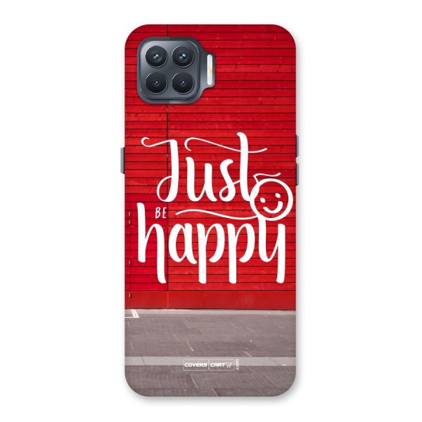 Just Be Happy Back Case for Oppo F17 Pro