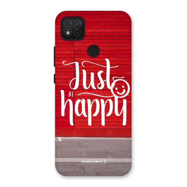 Just Be Happy Back Case for Redmi 9