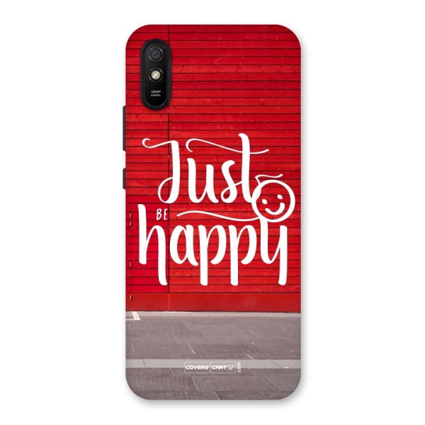 Just Be Happy Back Case for Redmi 9i