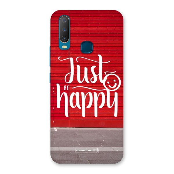 Just Be Happy Back Case for Vivo U10