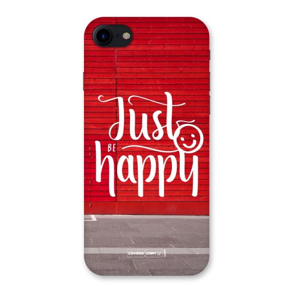 Just Be Happy Back Case for iPhone SE 2020