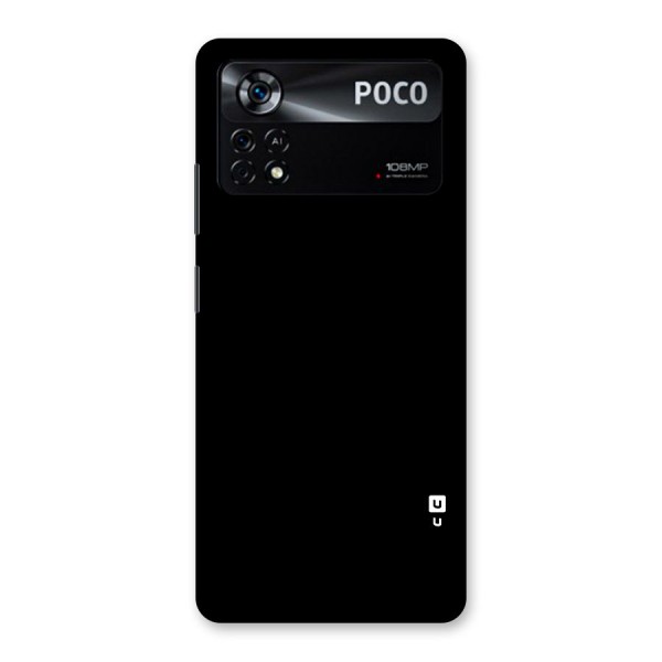 Just Black Back Case for Poco X4 Pro 5G