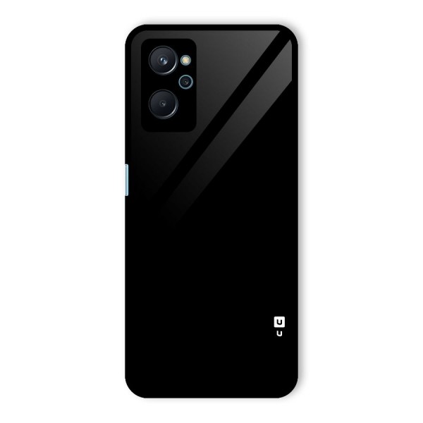 Just Black Glass Back Case for Realme 9i