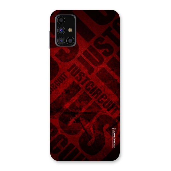 Just Circuit Back Case for Galaxy M31s