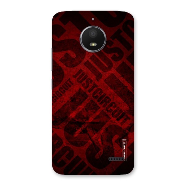 Just Circuit Back Case for Moto E4