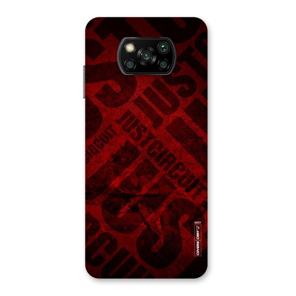 Just Circuit Back Case for Poco X3