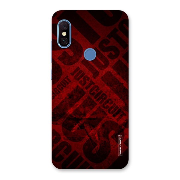 Just Circuit Back Case for Redmi Note 6 Pro