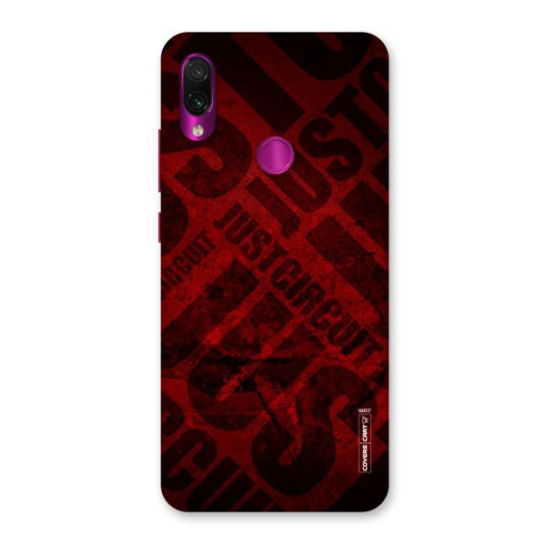 Just Circuit Back Case for Redmi Note 7 Pro