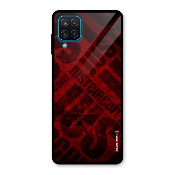 Just Circuit Glass Back Case for Galaxy A12