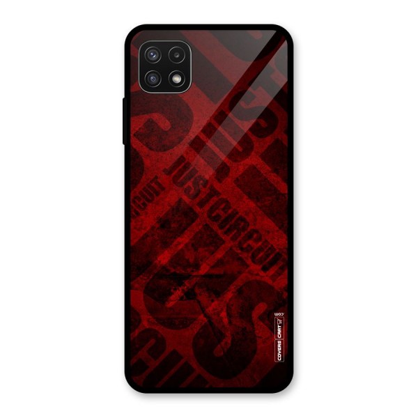 Just Circuit Glass Back Case for Galaxy A22 5G